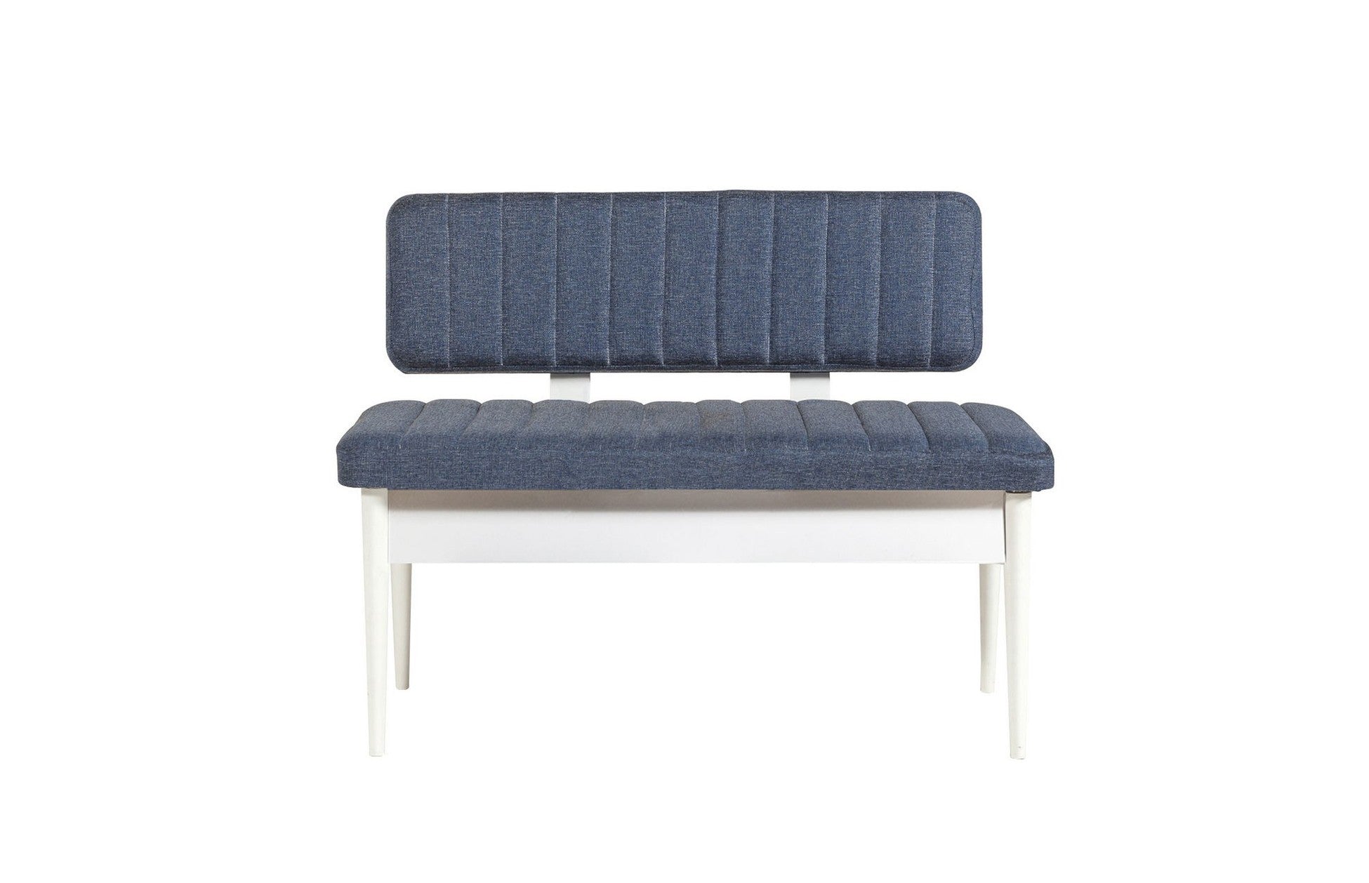 Table à manger extensible et jeu de chaises (5 pièces) Vina White Dark Blue