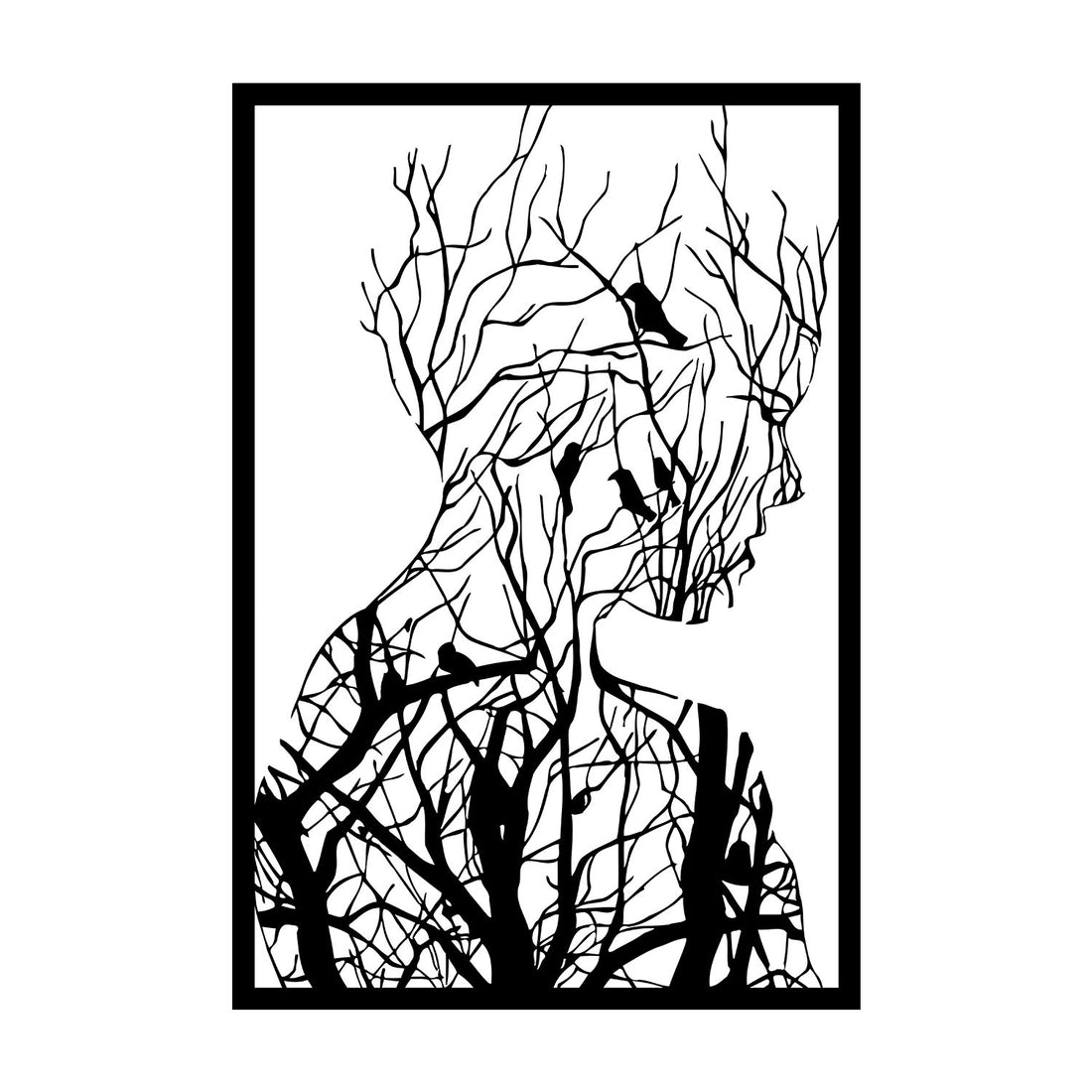 Accessoire mural en métal décoratif Arakan