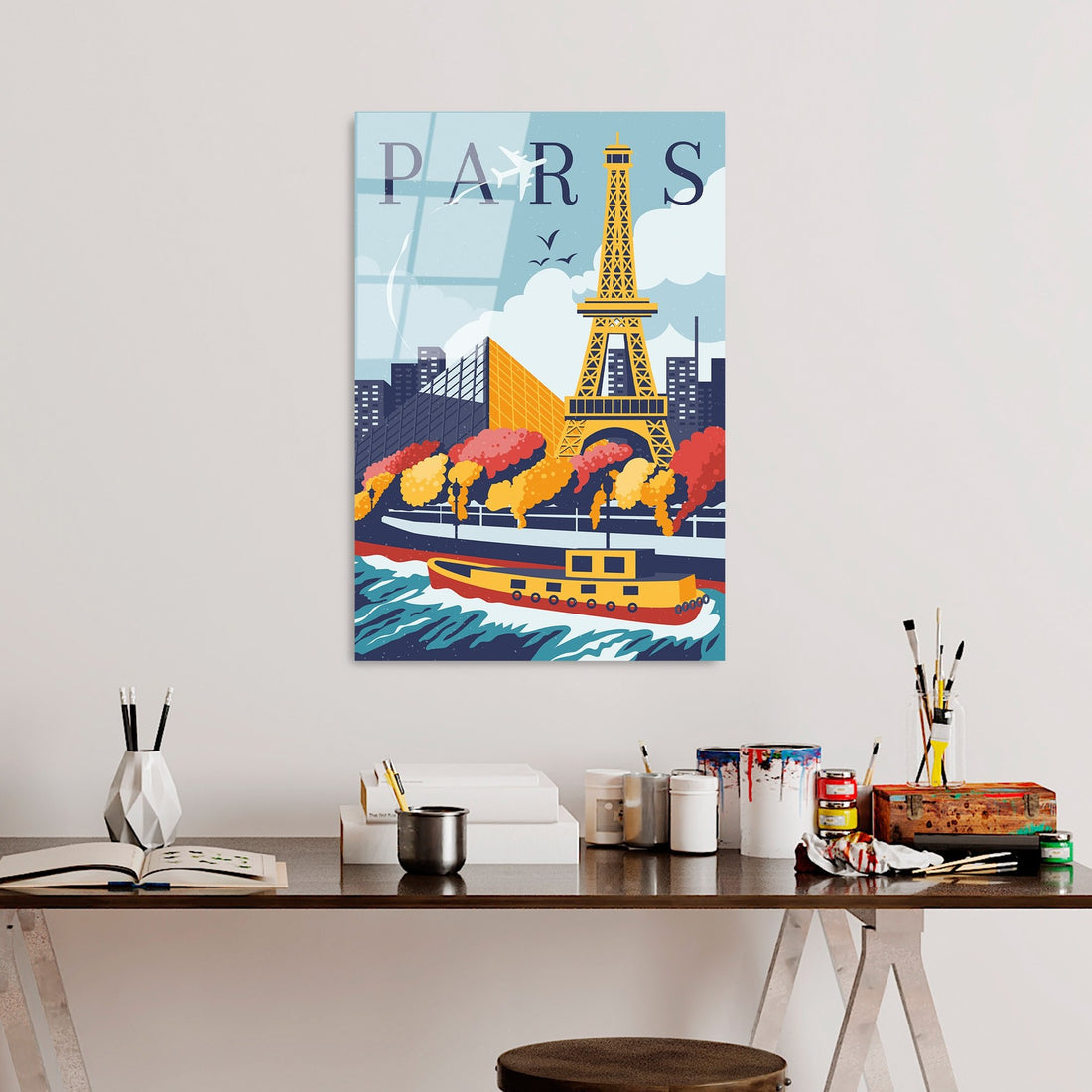 Peinture en verre trempé décoratif UV-1019 - 30 x 45