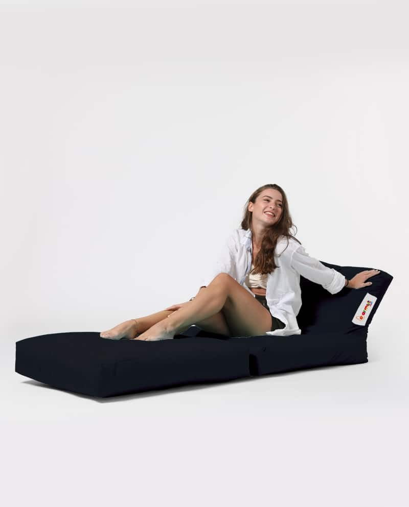 Siesta Pouf convertible / coussin de sol Noir