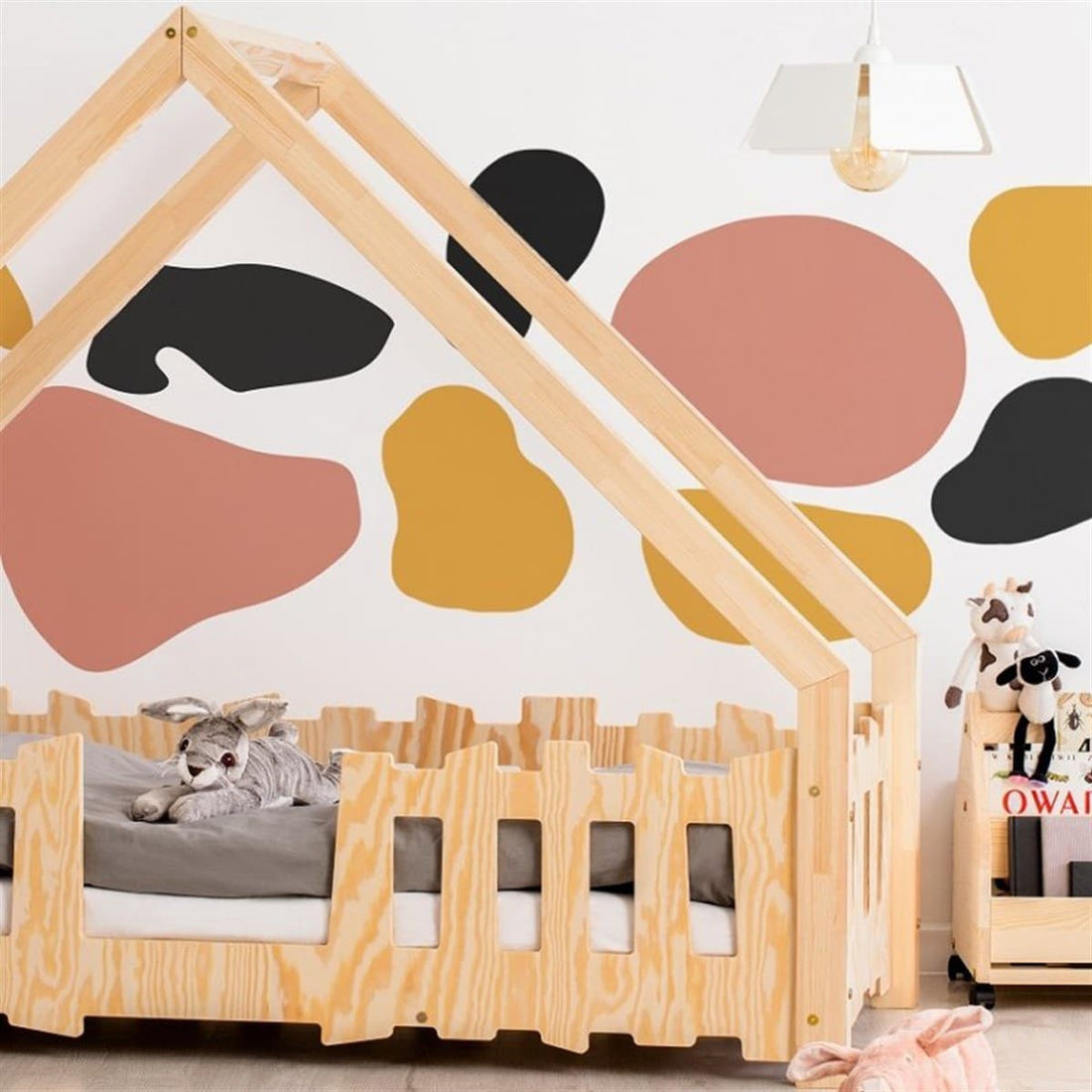 Lit cabane enfant Star ,bois 90x190cm