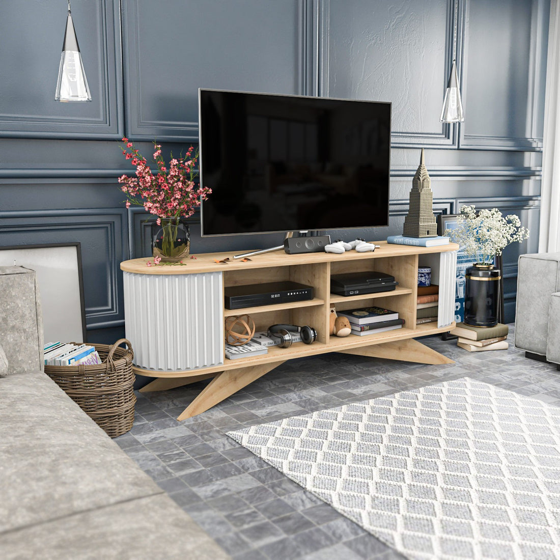 Meuble TV Stor - Sapphire, White