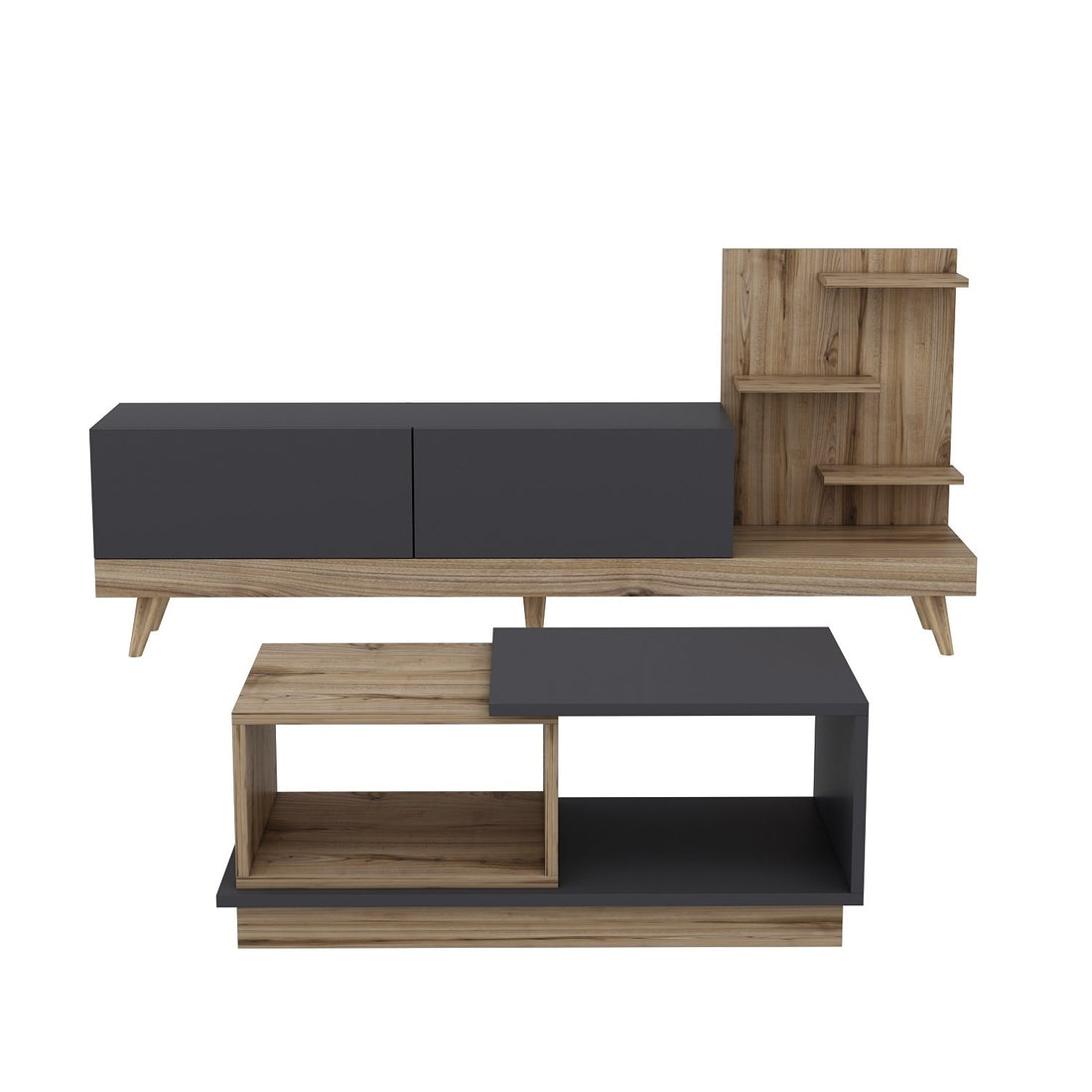 Ensemble de meubles de salon Dizayn - Anthracite, Ciragan
