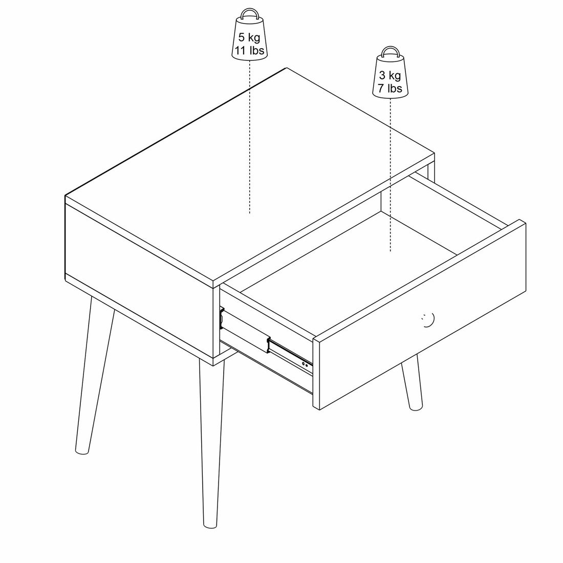 La table de nuit Sıla