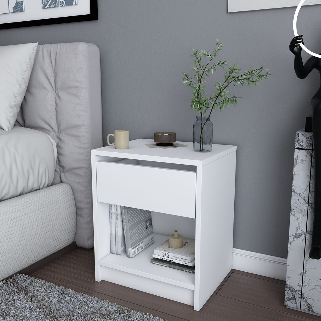 La table de nuit Sheridan - White