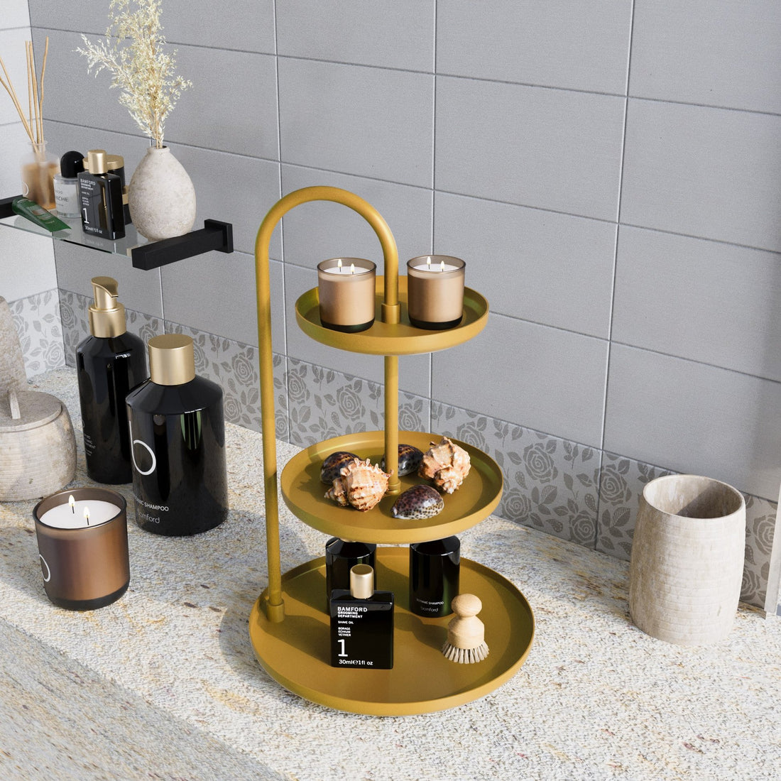 Accessoire décoratif en métal Kalkı-B - Gold