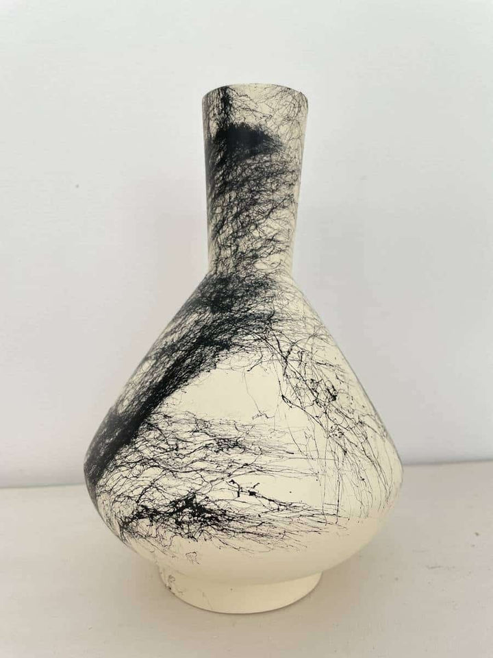 Royal noir blanc vase