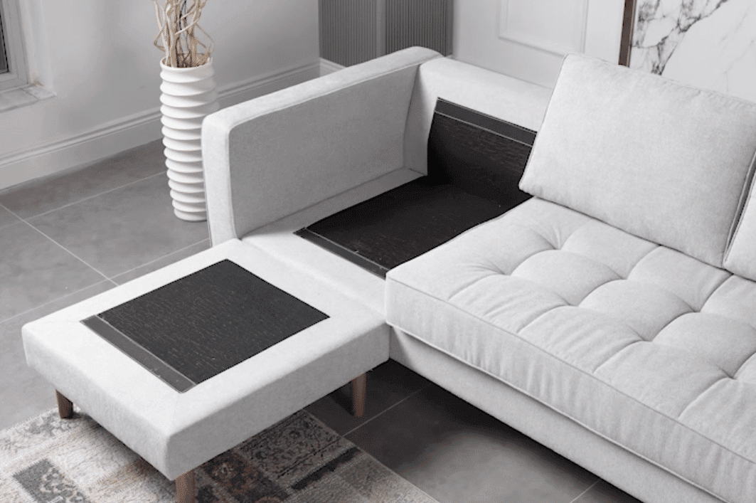 Canapé d’angle réversible 4/5 places en Lin