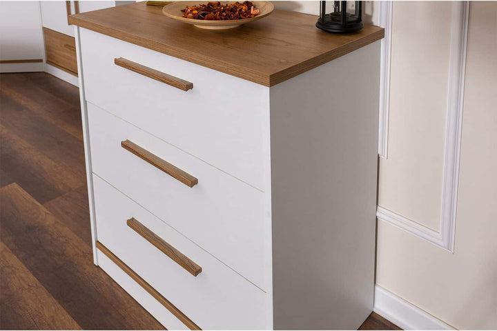 Plato Chiffonnier 3 tiroirs avec miroir