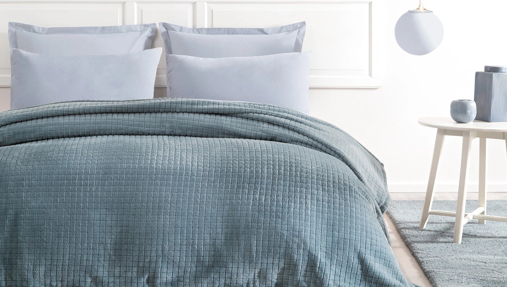 Trinity Wellsoft Plaid Bleu