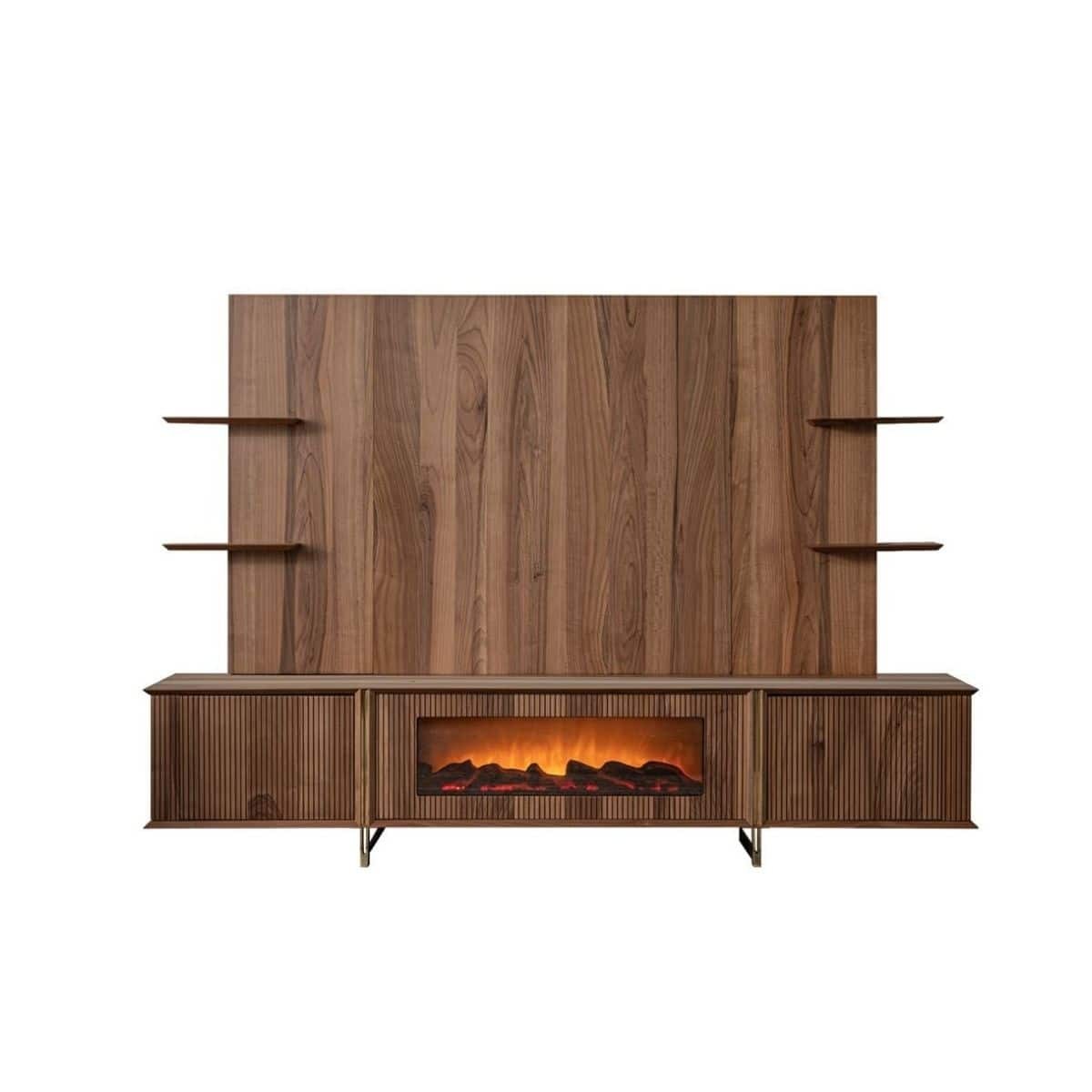 Bergamo Meuble TV Avec Cheminée