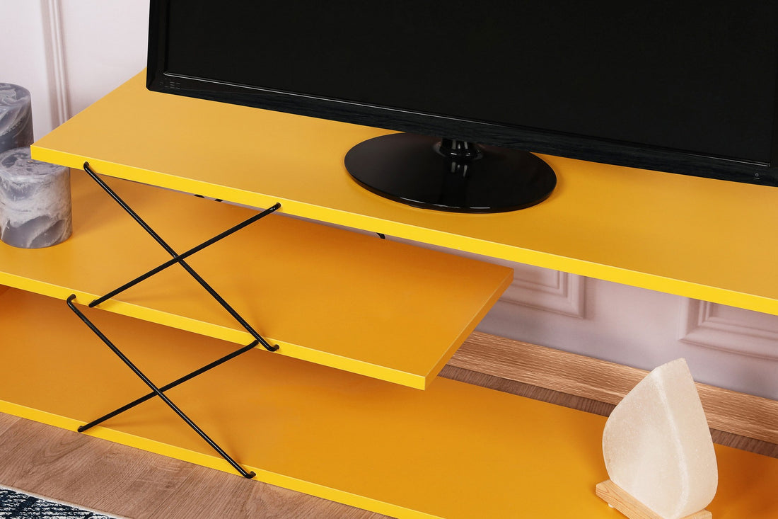 Meuble TV Zigzag - Yellow