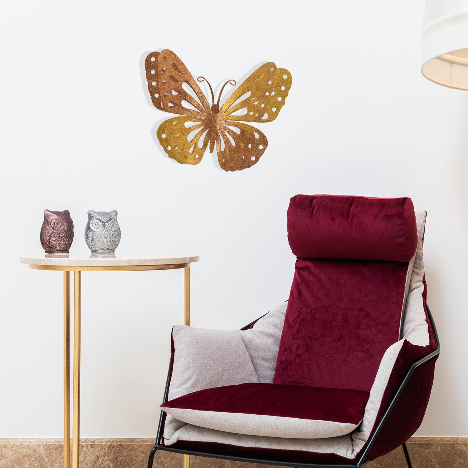 Accessoire mural en métal décoratif Ines