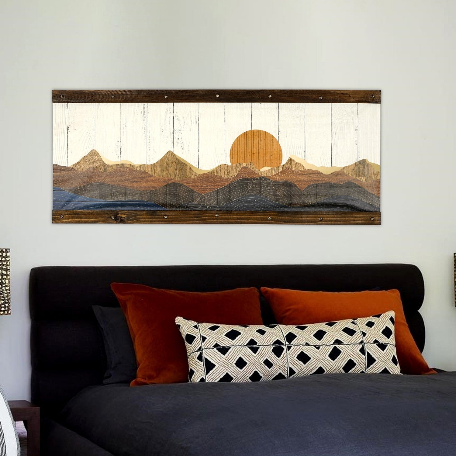 Peinture mdf encadrée décorative TAHDER002