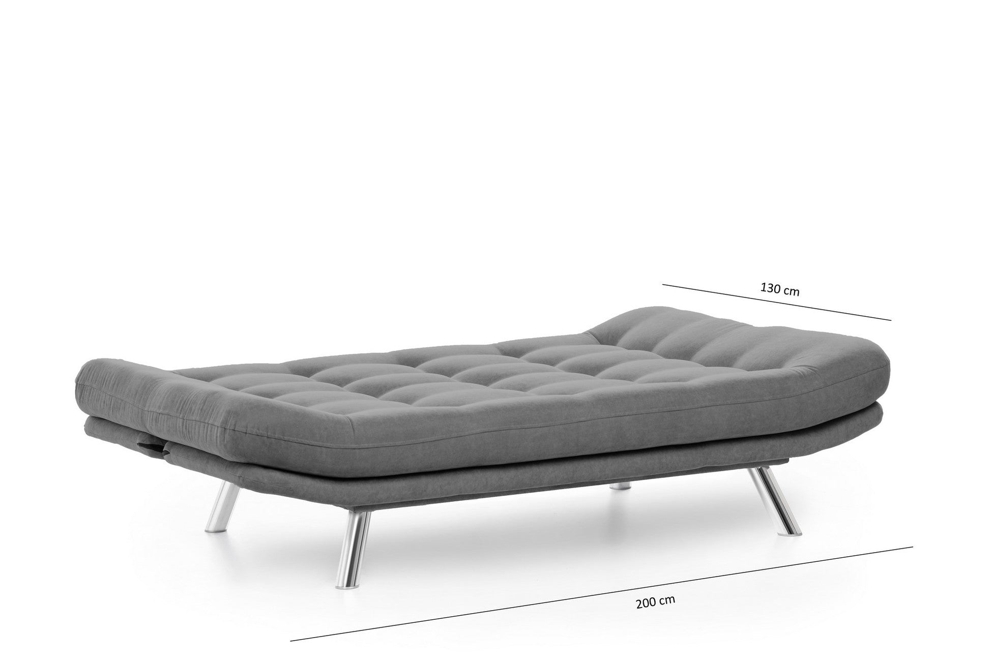 Canapé-lit 3 places Misa Sofabed - Grey
