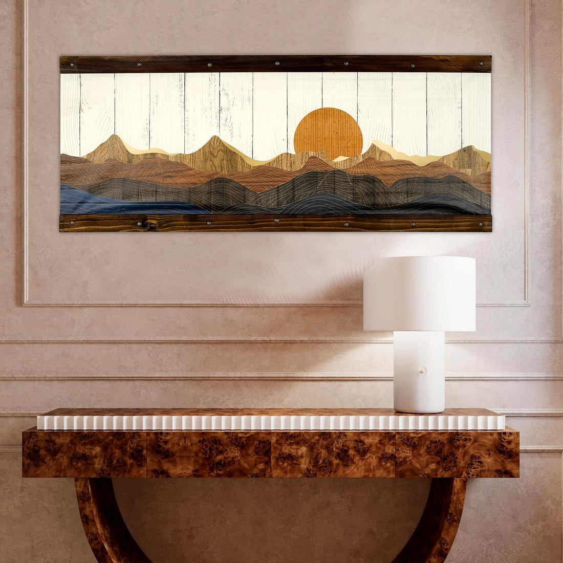 Peinture mdf encadrée décorative TAHDER002