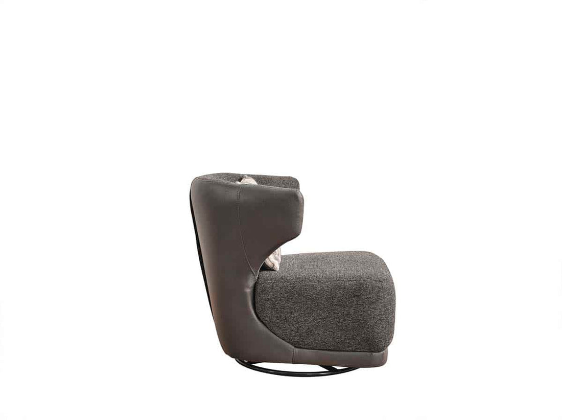 Oslo Fauteuil Bergère gris foncé