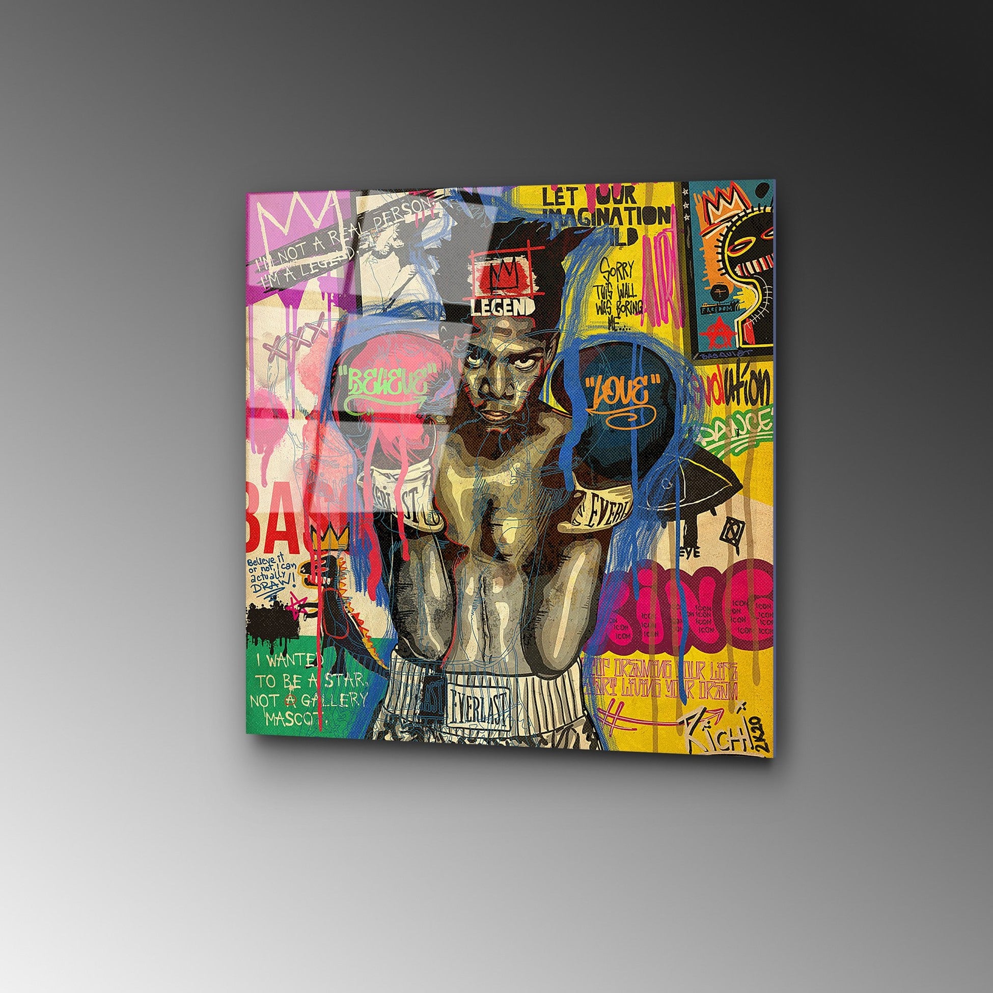 Peinture en verre trempé décoratif UV-815 - 50 x 50