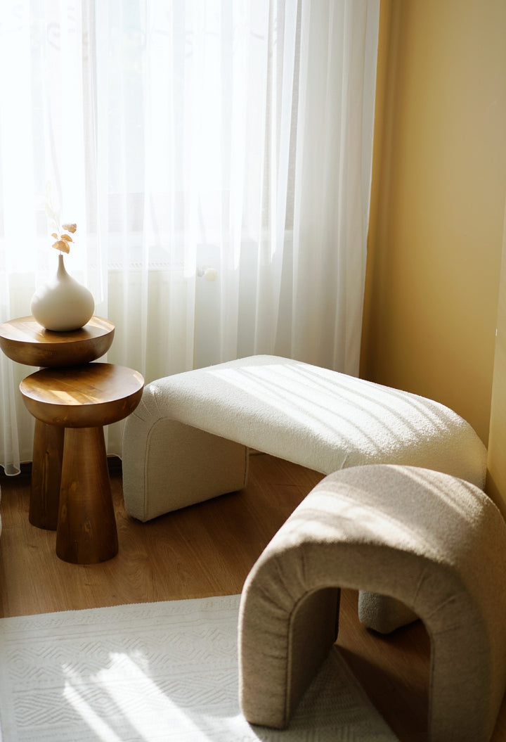Pouf Nu Bench - White