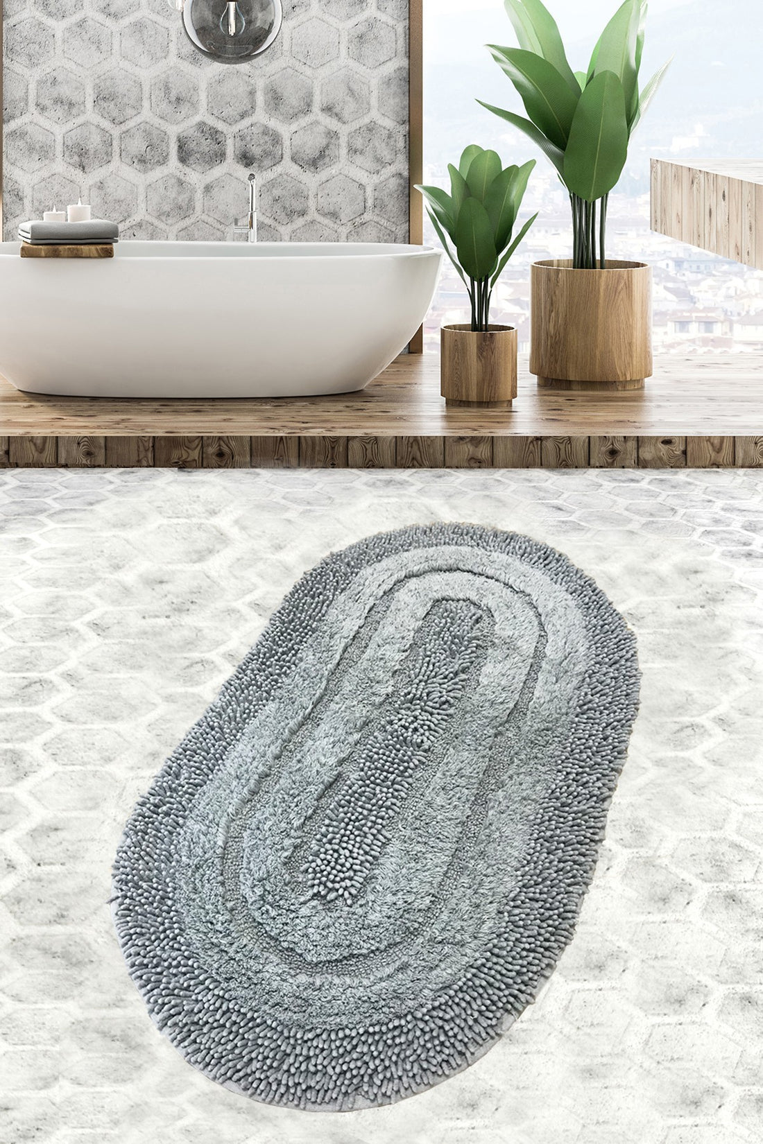 Tapis de bain Macoroni - Grey