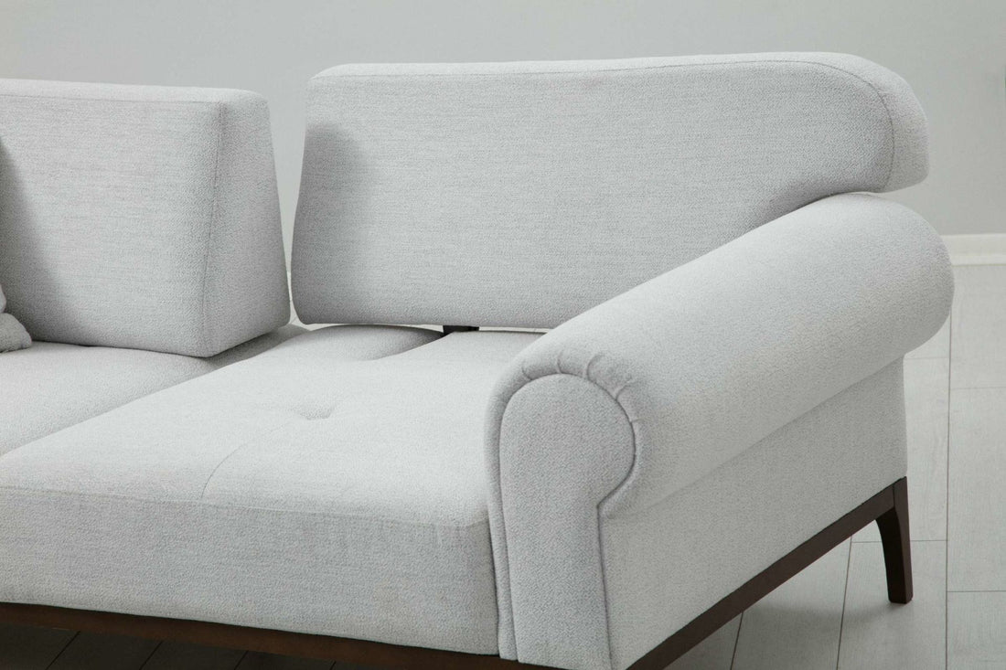 Canapé London Set - Ares White, Dark Grey