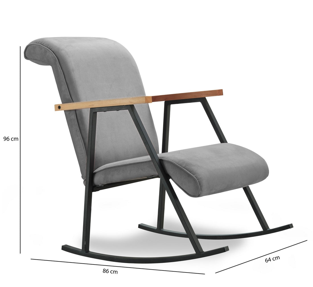 Fauteuil à bascule Yoka - Grey