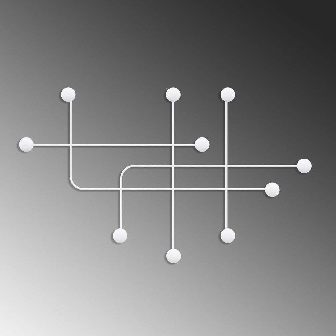 Crochet mural en métal Samara-B