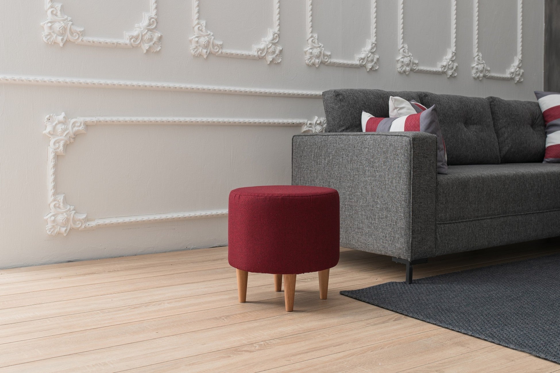 Tuffet Liza - Claret Red