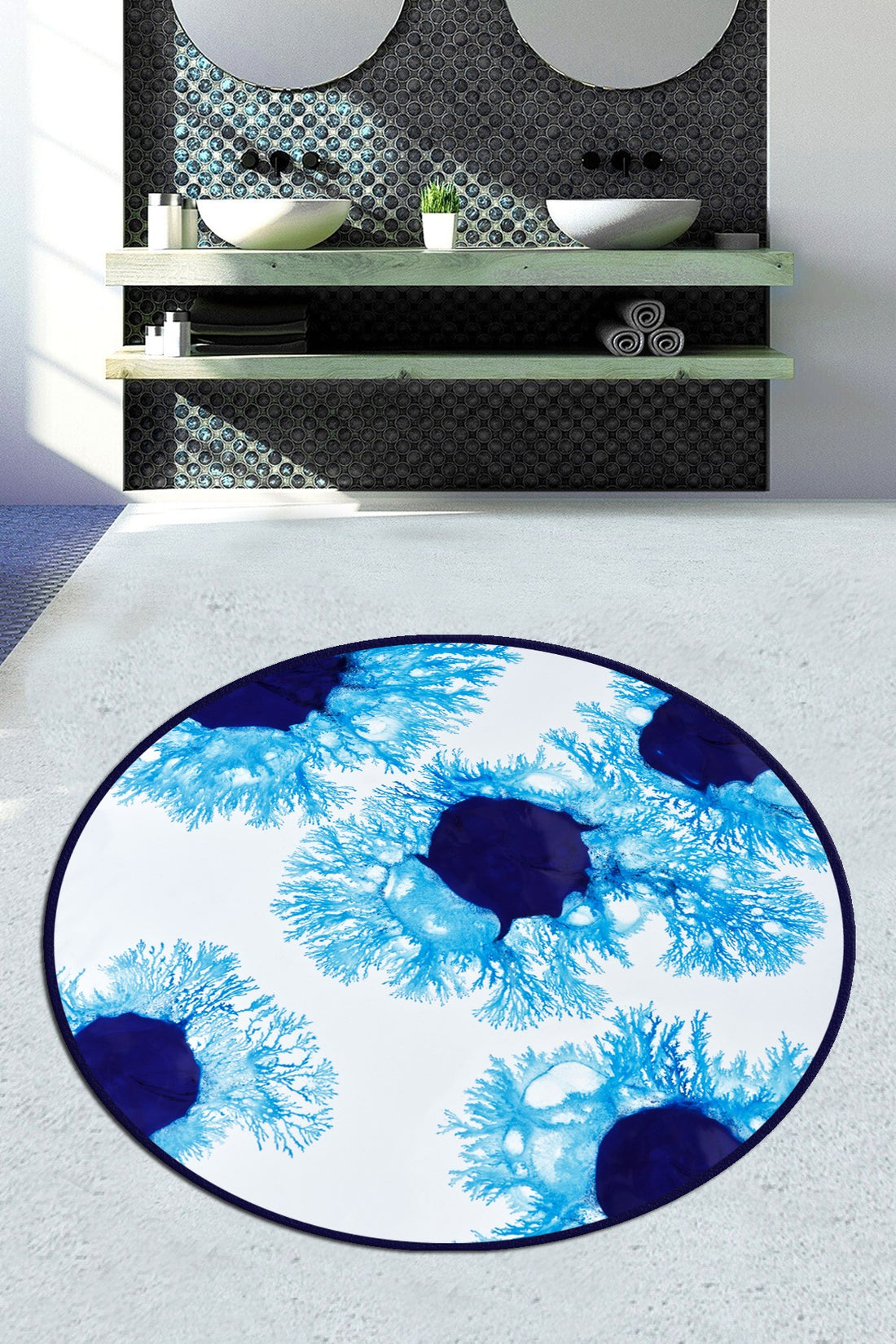 Tapis de bain Unravel Circle Djt 80