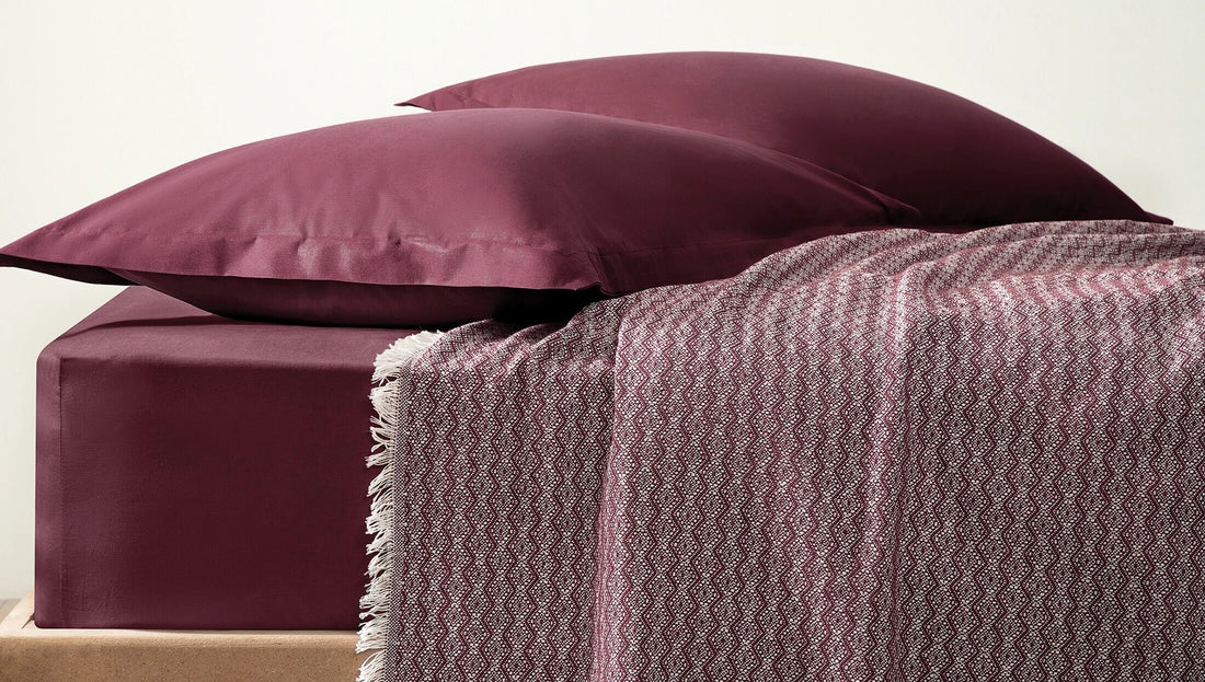 Mare Couvre Lit Bordeaux