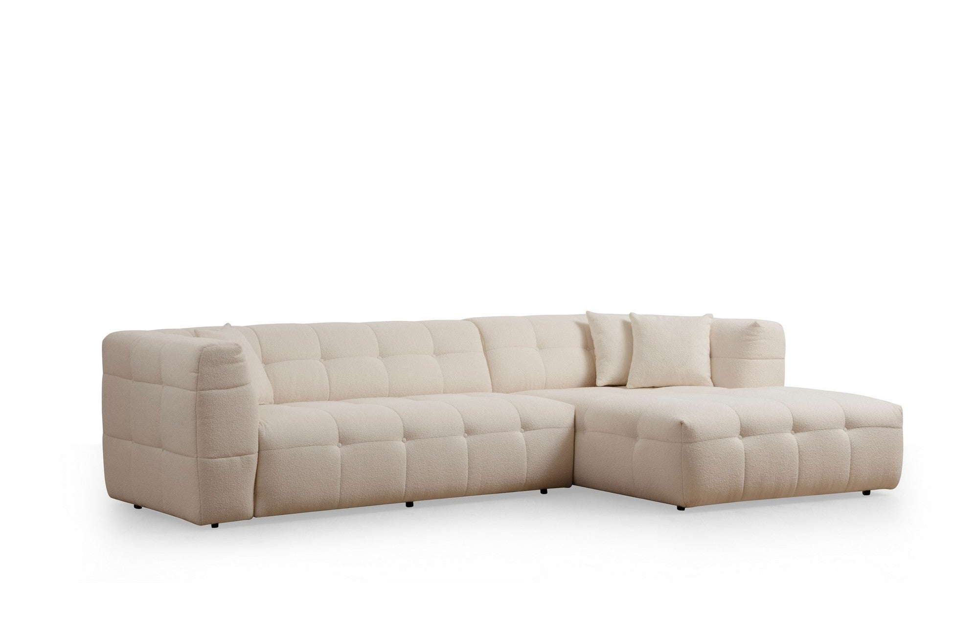Canapé d'angle Cady 3 Seater Right - Beige