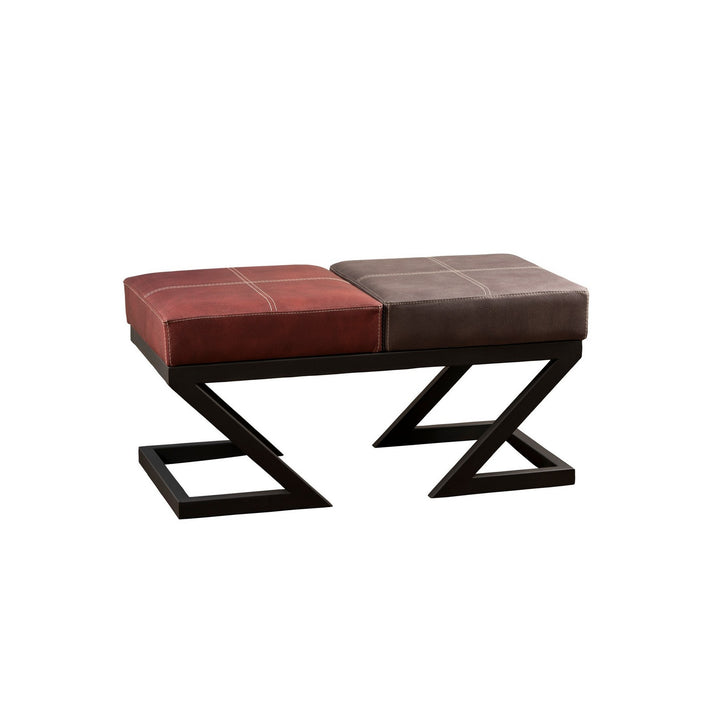 Pouf Brda - Anthracite, Claret Red
