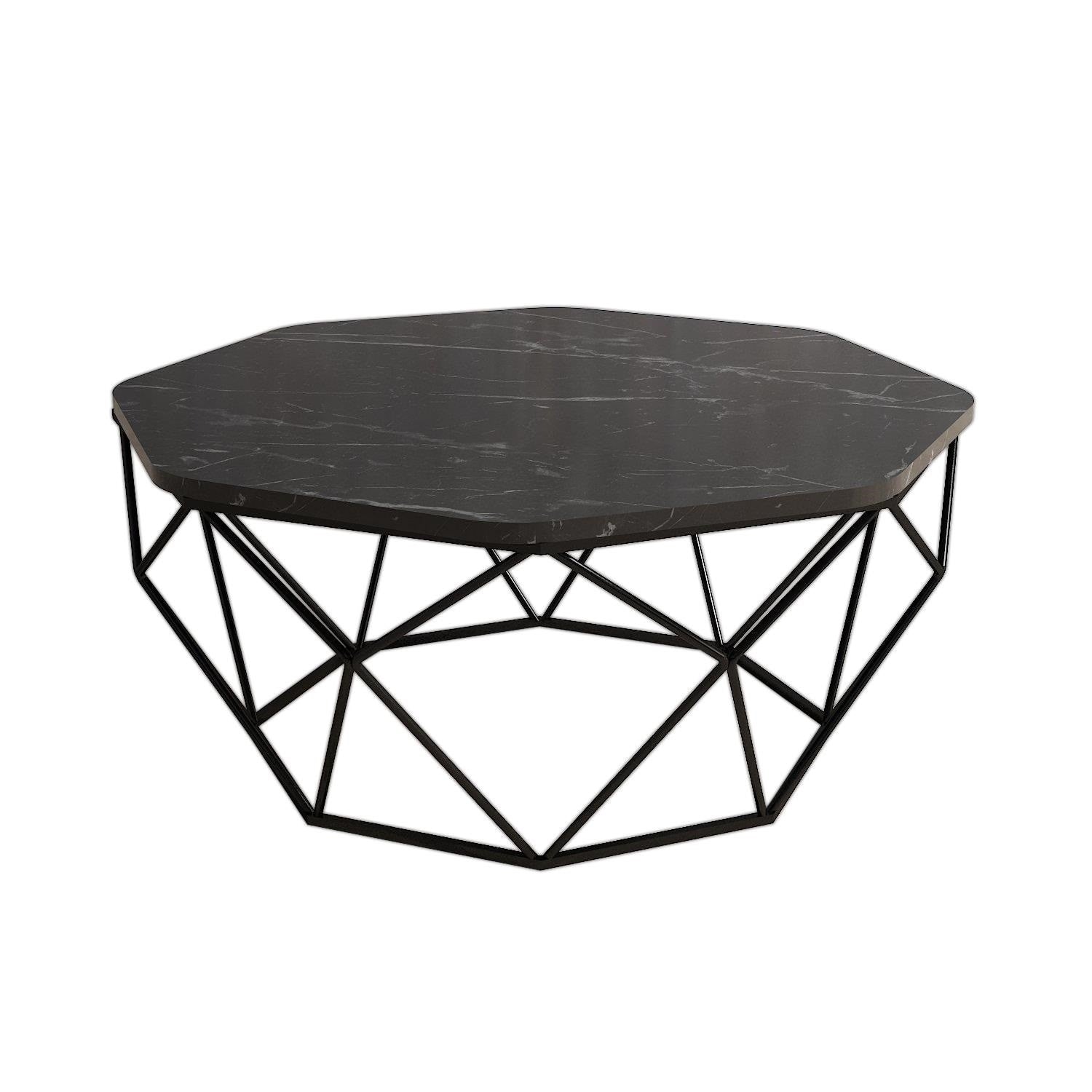 Table basse Diamond - Black Marble