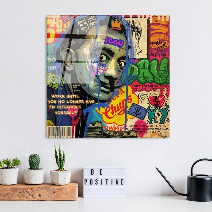 Peinture en verre trempé décoratif UV-817 - 50 x 50