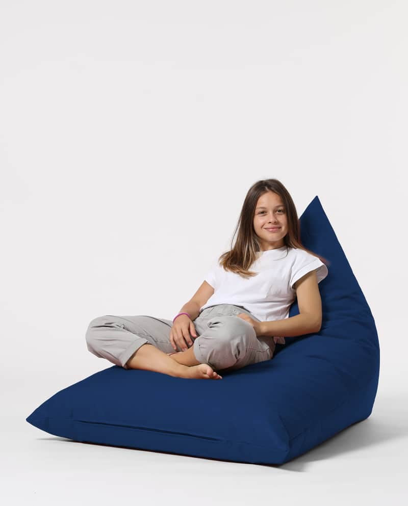 Pouf / coussin de sol triangle Gilka 90x145cm Tissu Piramit