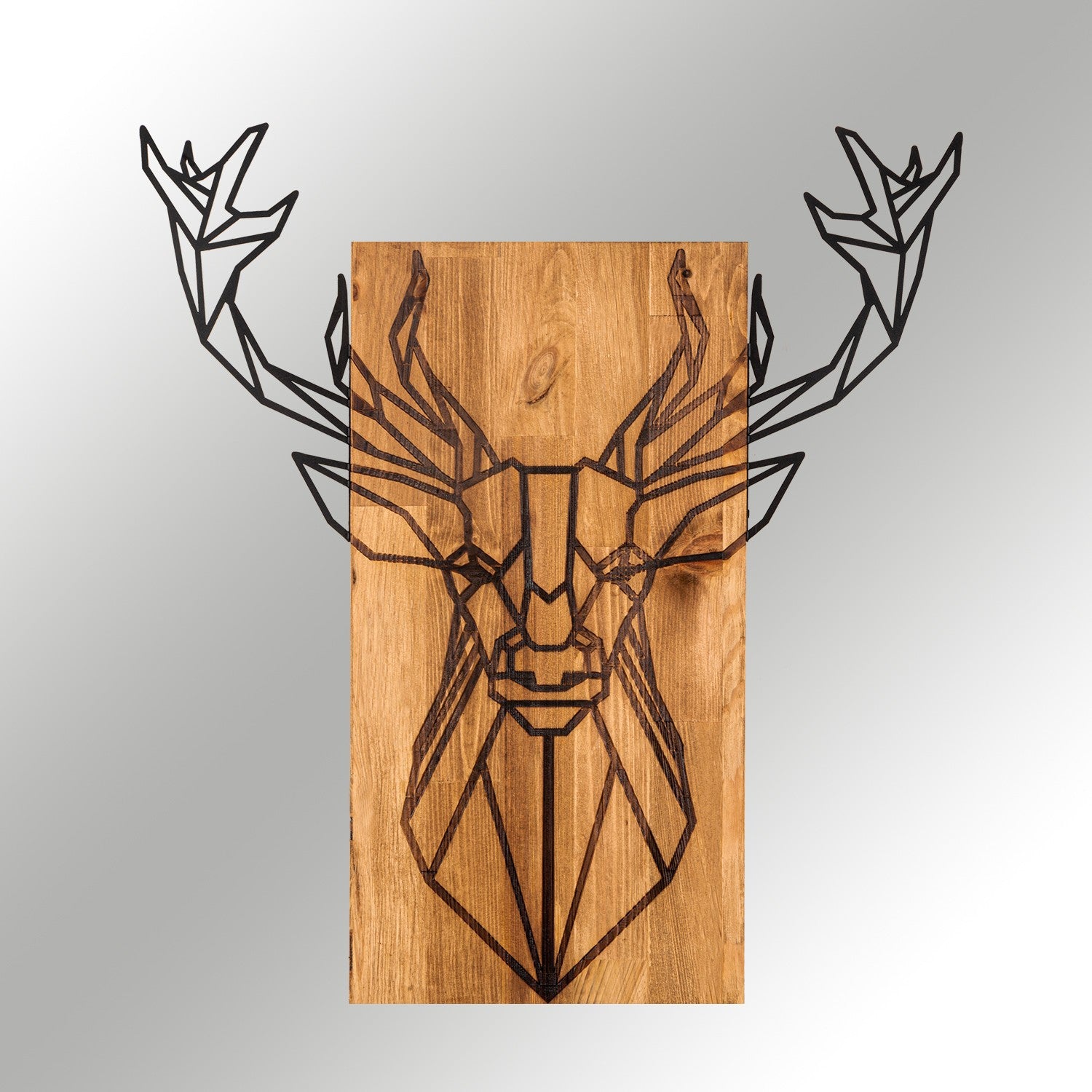 Accessoire mural en bois décoratif Deer