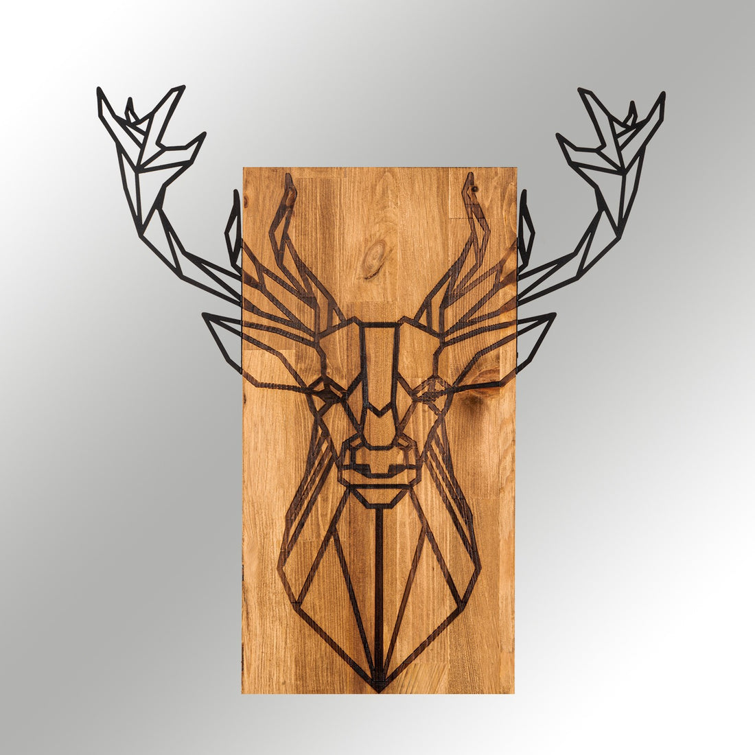 Accessoire mural en bois décoratif Deer