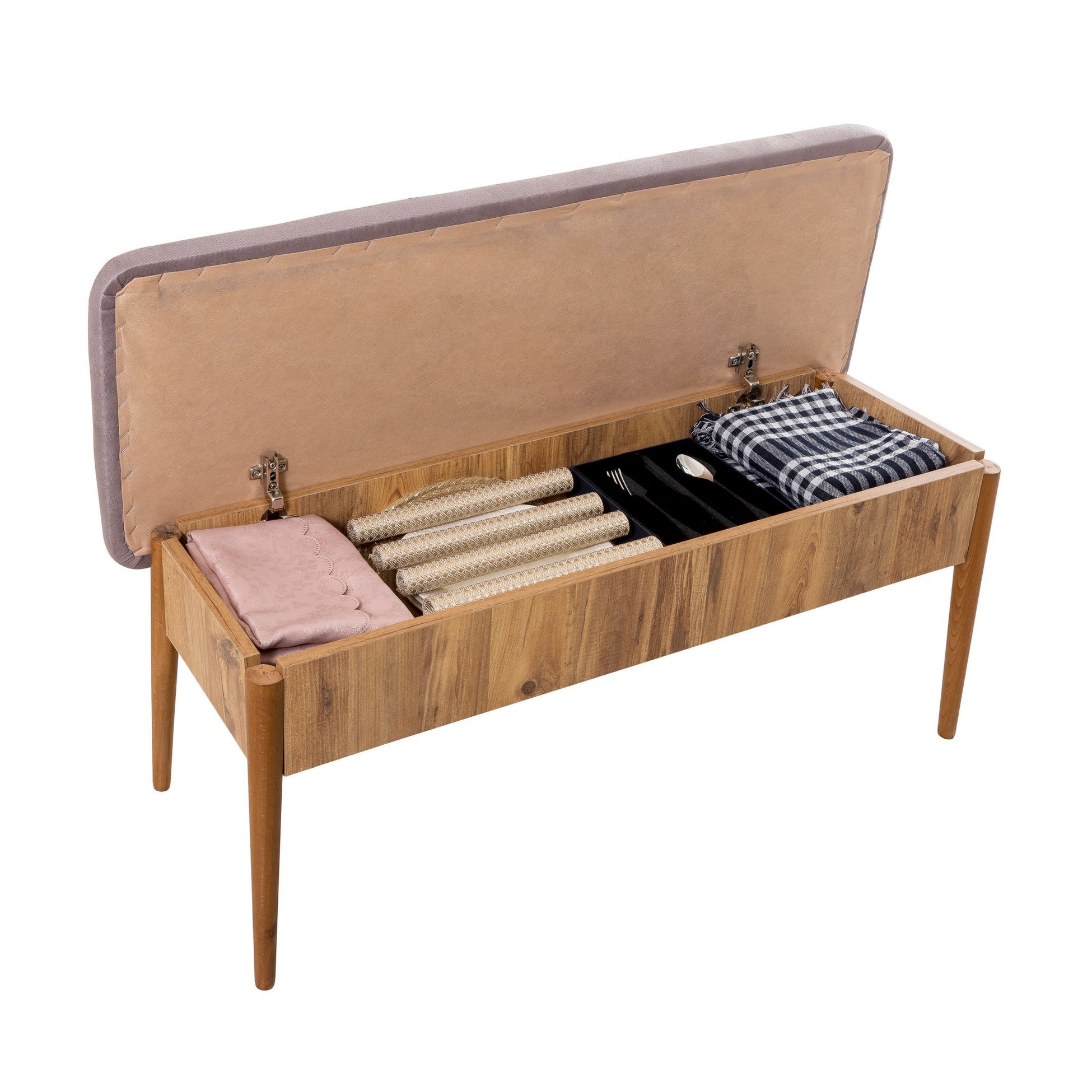 Table à manger extensible et jeu de chaises (5 pièces) Vina Atlantic Soho Grey