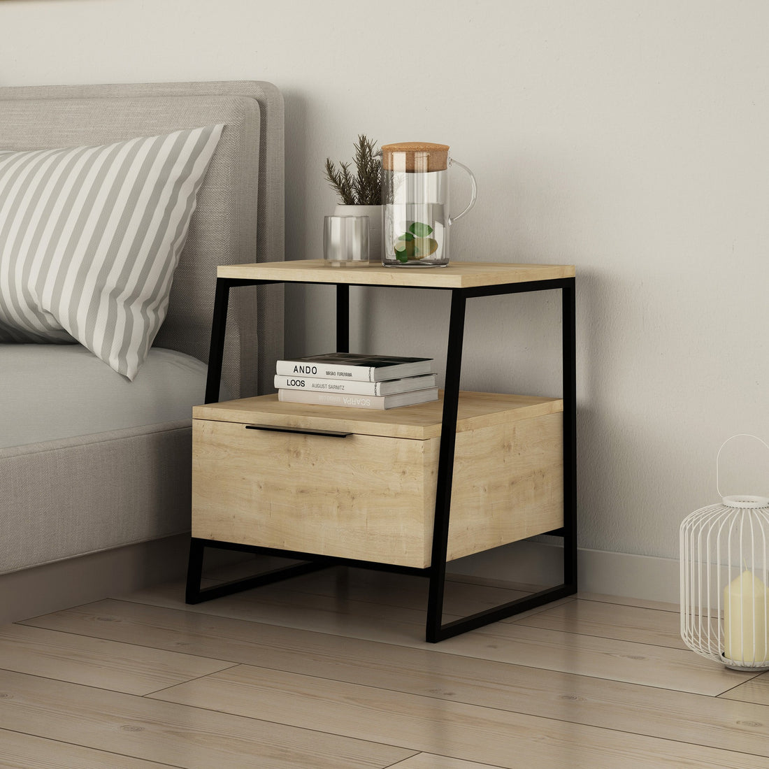 La table de nuit Pal - Oak