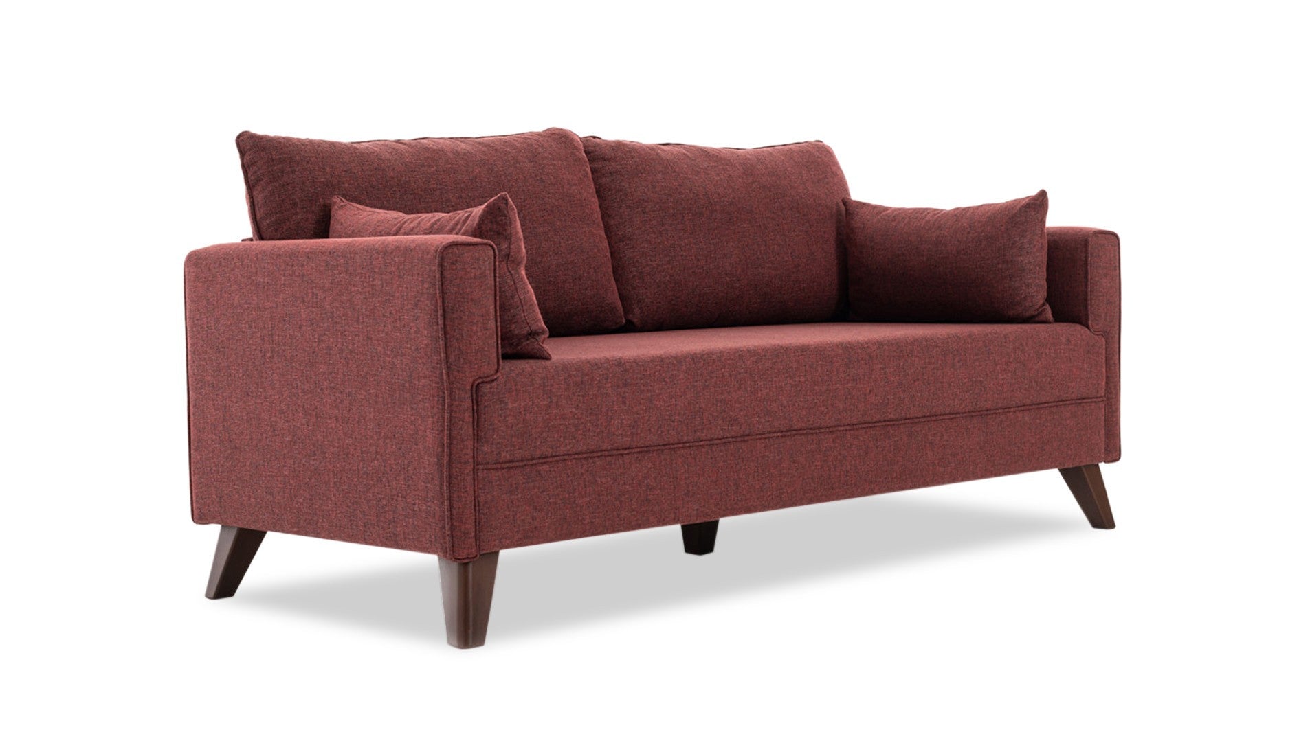Canapé de 3 places Bella Sofa Bed - Claret Red