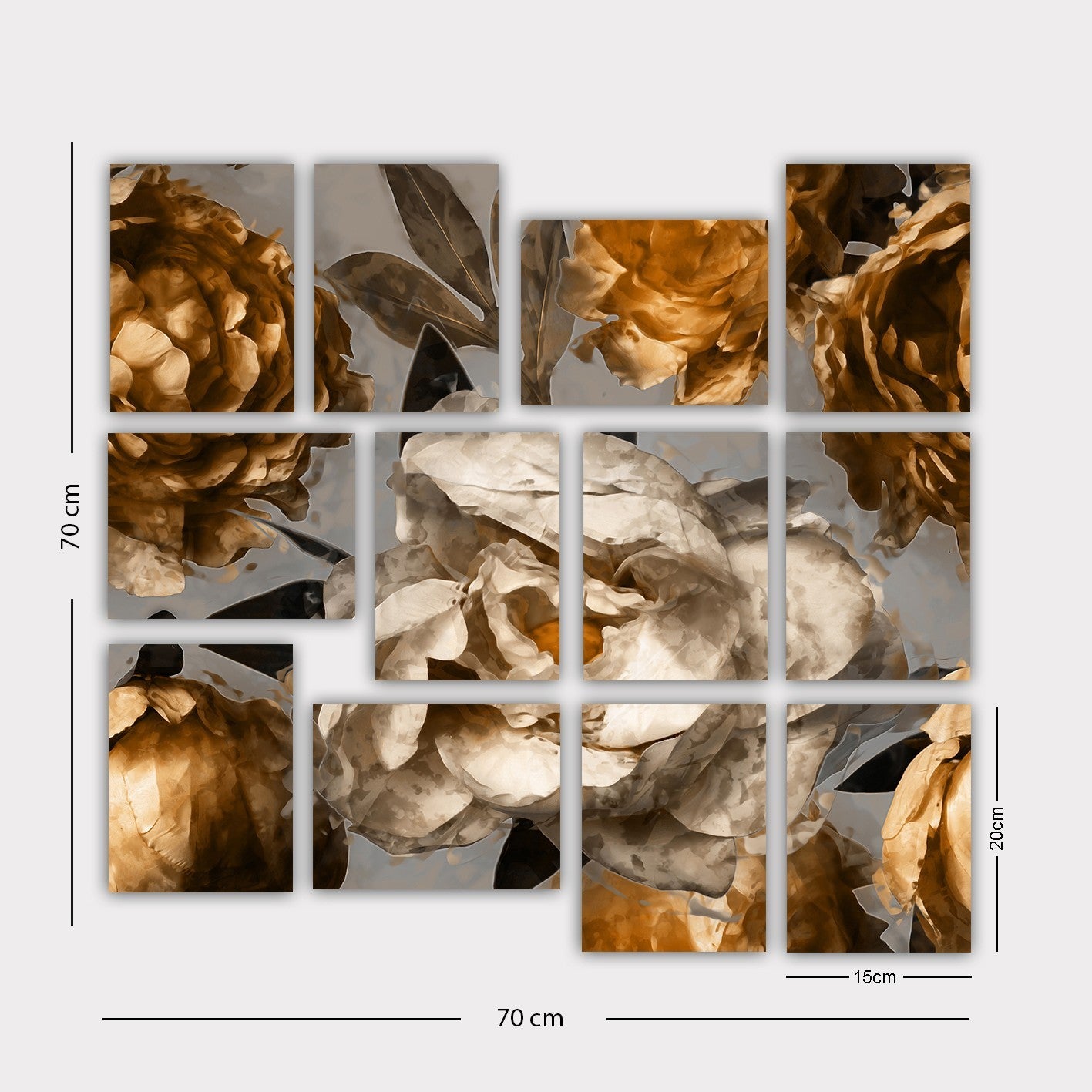 Peinture décorative MDF (12 pièces) 12MDF43YS