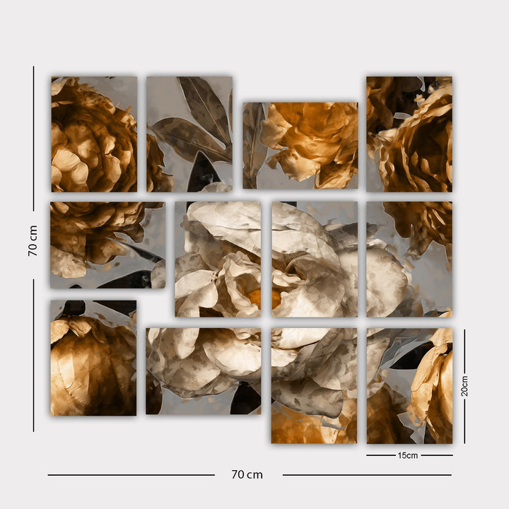 Peinture décorative MDF (12 pièces) 12MDF43YS