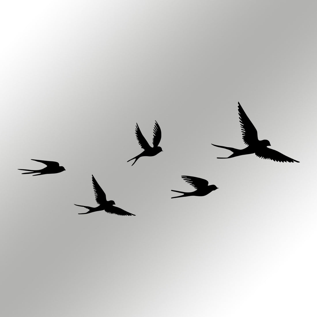 Accessoire mural en métal décoratif Crow