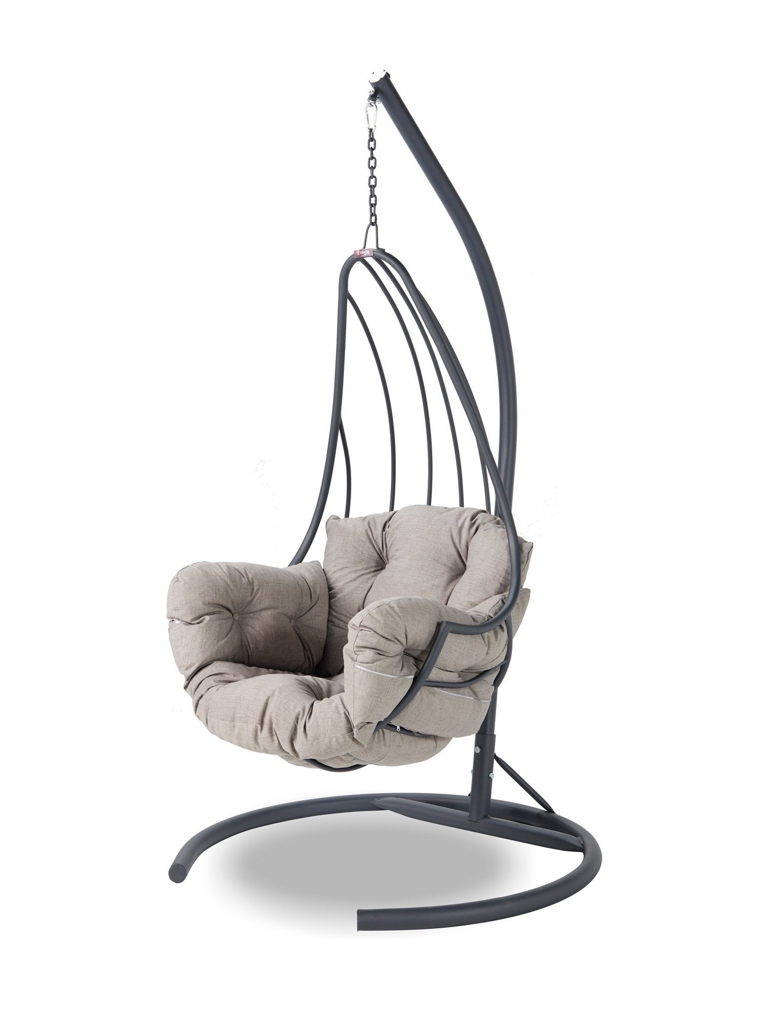 Chaise de balançoire unique de jardin Kırlangıç - Anthracite, Grey