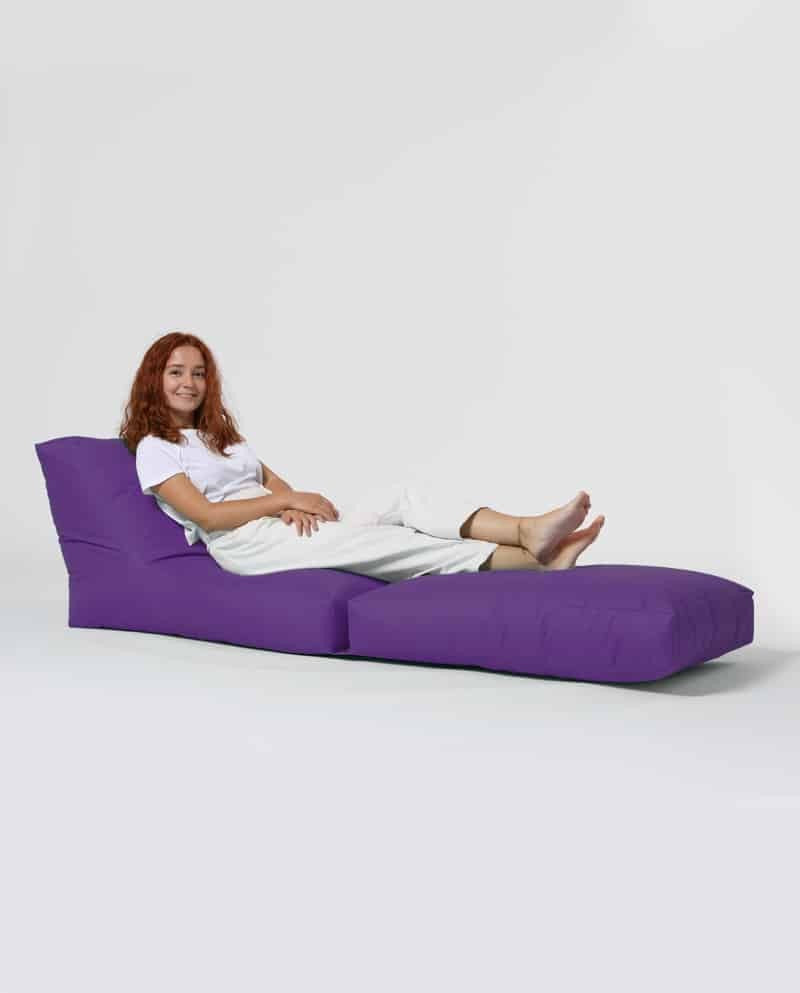 Siesta Pouf convertible / coussin de sol Violet