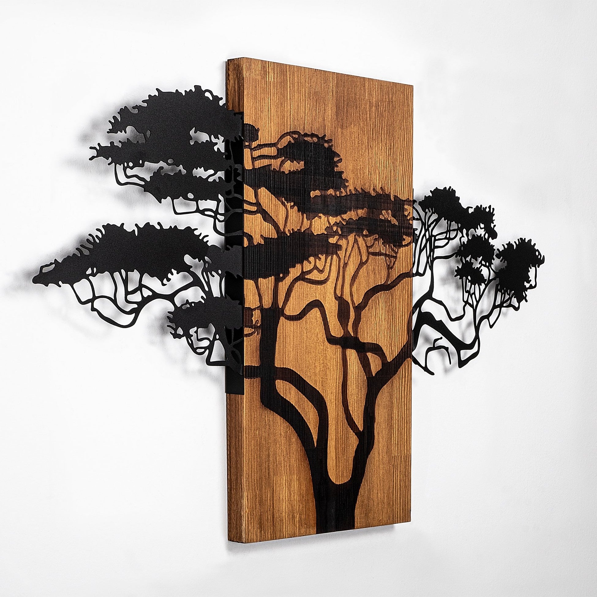 Accessoire mural en bois décoratif Acacia Tree - 387
