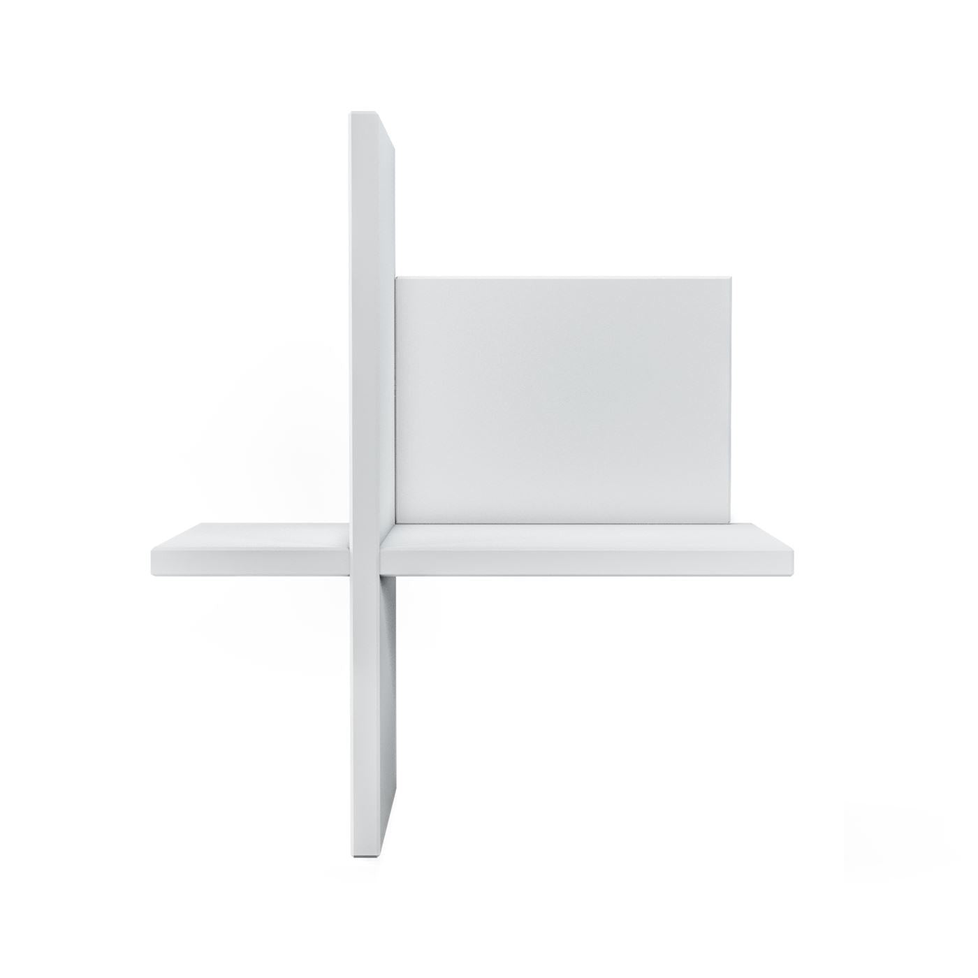 Brick Etagère murale en bois Blanc lot de 2