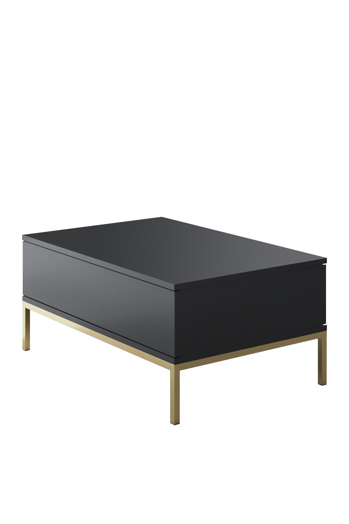 Table basse Lord - Anthracite, Gold
