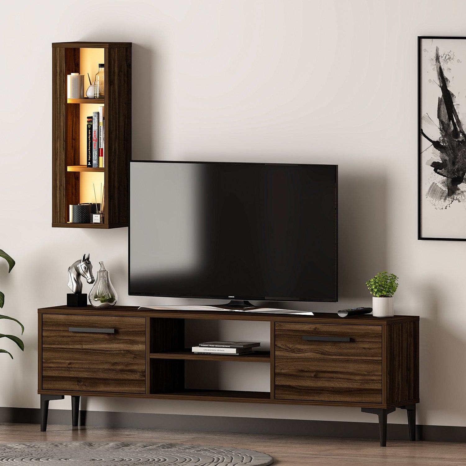 Meuble TV Bien - Walnut