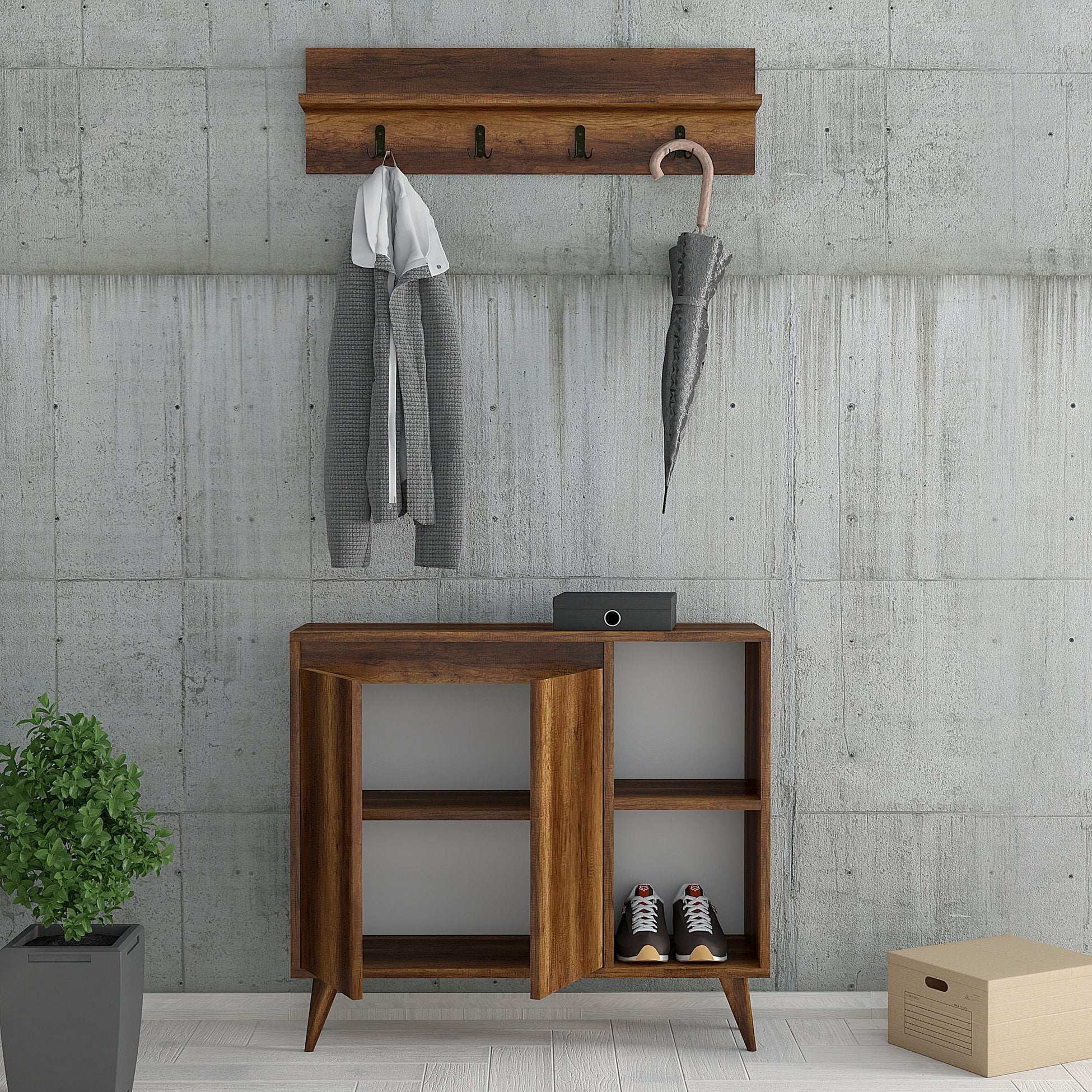 Meuble à chaussures Aristo Shoe Cabinet - Walnut